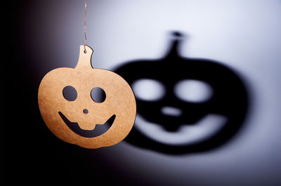 Shadow of halloween decoration