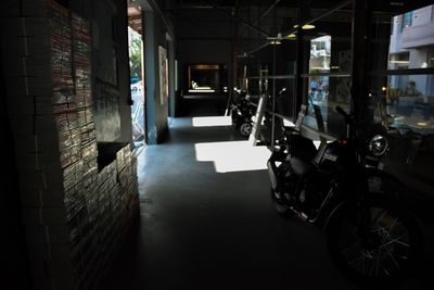 Empty corridor of building