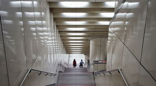 People walking in subway