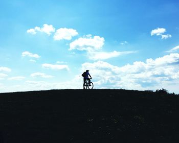 Woman standing on landscape