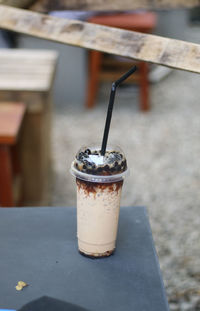 Close-up of coffee on table