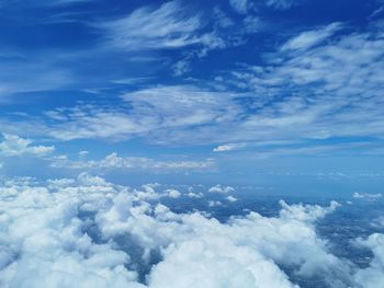 Low angle view of clouds in sky