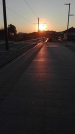 Road at sunset