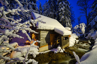 Buildings in winter