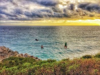 Scenic view of sea against sky