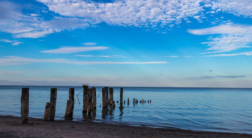 Scenic view of sea against sky