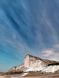 Scenic view of rocky mountain against sky