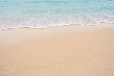 High angle view of beach