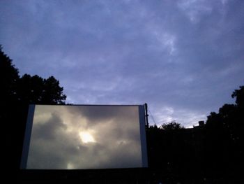 Low angle view of cloudy sky