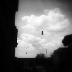 Low angle view of cloudy sky