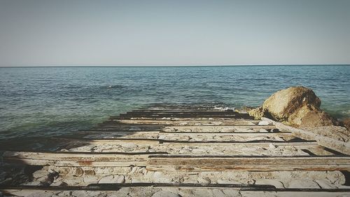 Pier on sea