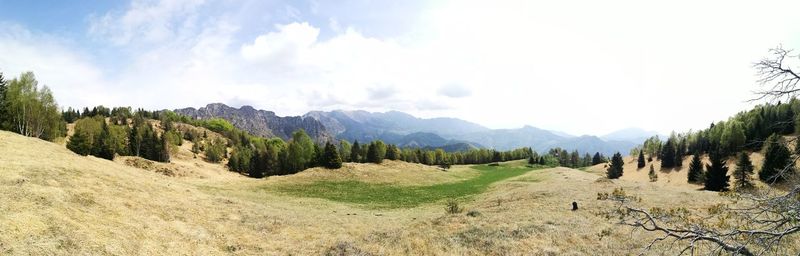 Panoramic view of landscape against sky