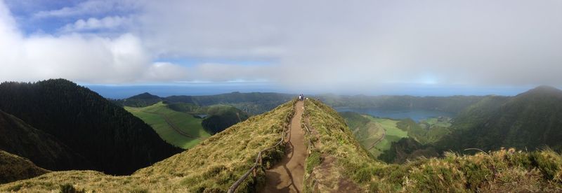Panoramic view of landscape against sky