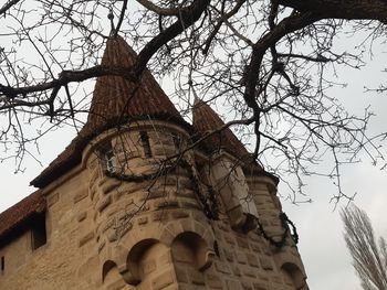 Low angle view of historic building against sky