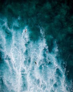 People enjoying in sea