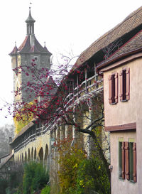 Low angle view of historical building against sky