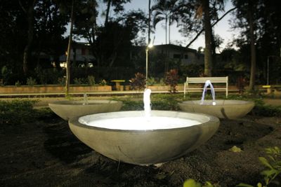 Fountain in park