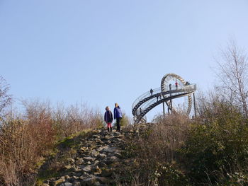 Tourists enjoying at amusement park