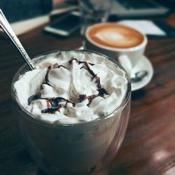 Close-up of ice cream