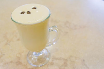 Close-up of coffee on table