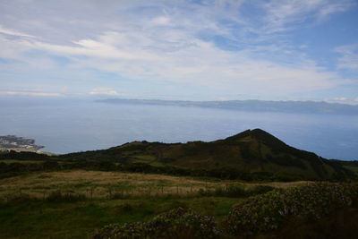 Scenic view of landscape against sky