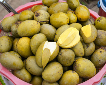 Close-up of fruits for sale in market