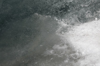 Waves splashing in water