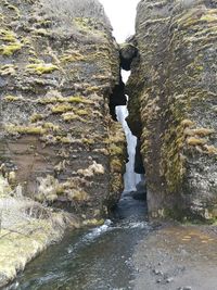 River amidst rocks