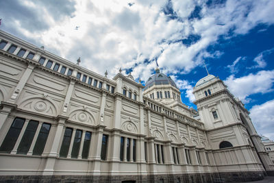 Low angle view of building against sky