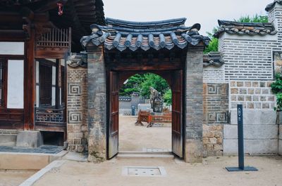 Entrance of historic temple