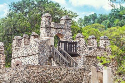 View of old ruin building