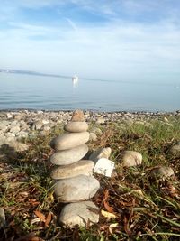 Scenic view of sea against sky