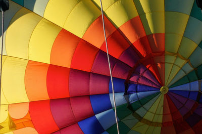 Full frame shot of hot air balloon