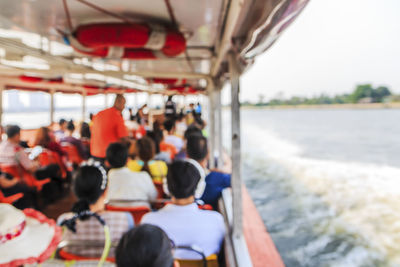 People sitting in bus