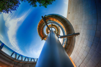 Low angle view of building against sky