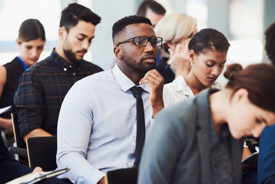 Group of people at music concert