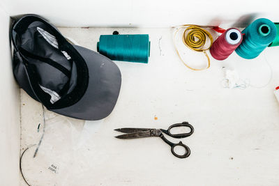 Close-up high angle view of objects