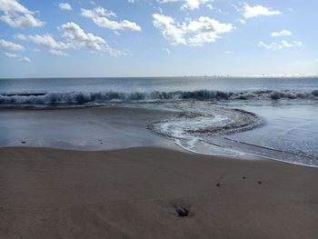 Scenic view of sea against sky