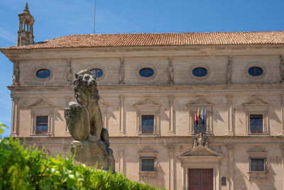 Low angle view of historical building