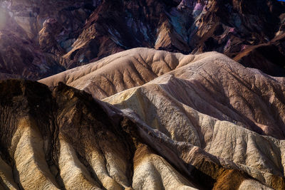 Full frame shot of rocks and mountains