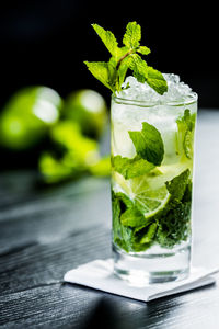 Close-up of drink on table