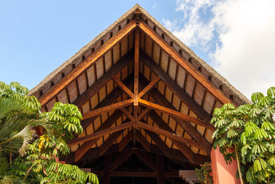 Low angle view of building against sky