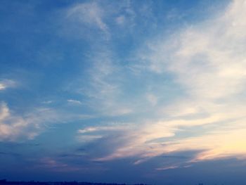 Low angle view of cloudy sky