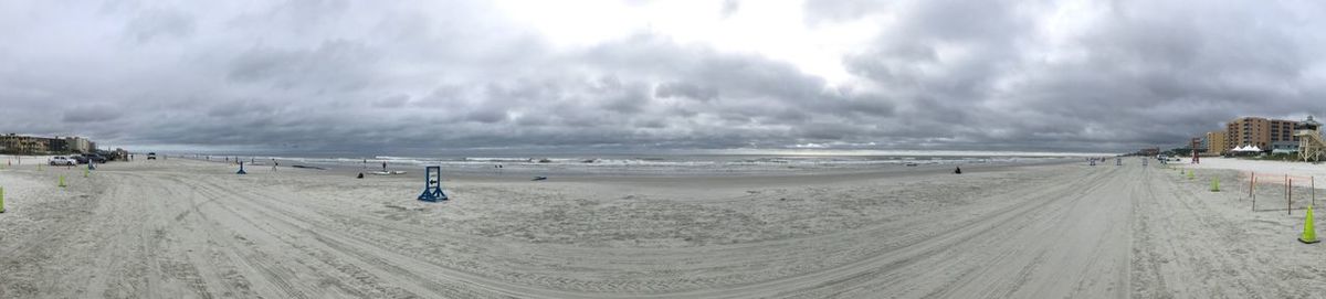 Panoramic view of beach against sky