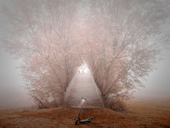 Empty road against sky