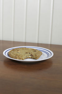 Close-up of breakfast served on table