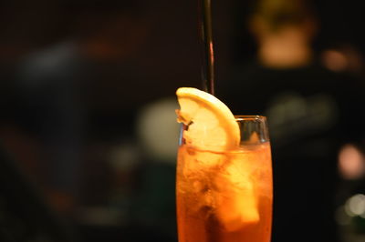 Close-up of drink