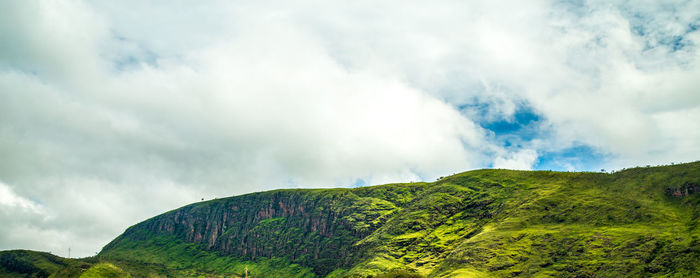 Panoramic view of mountain against sky