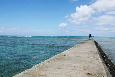 Scenic view of sea against sky