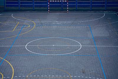 Street soccer field in bilbao city spain, soccer sport